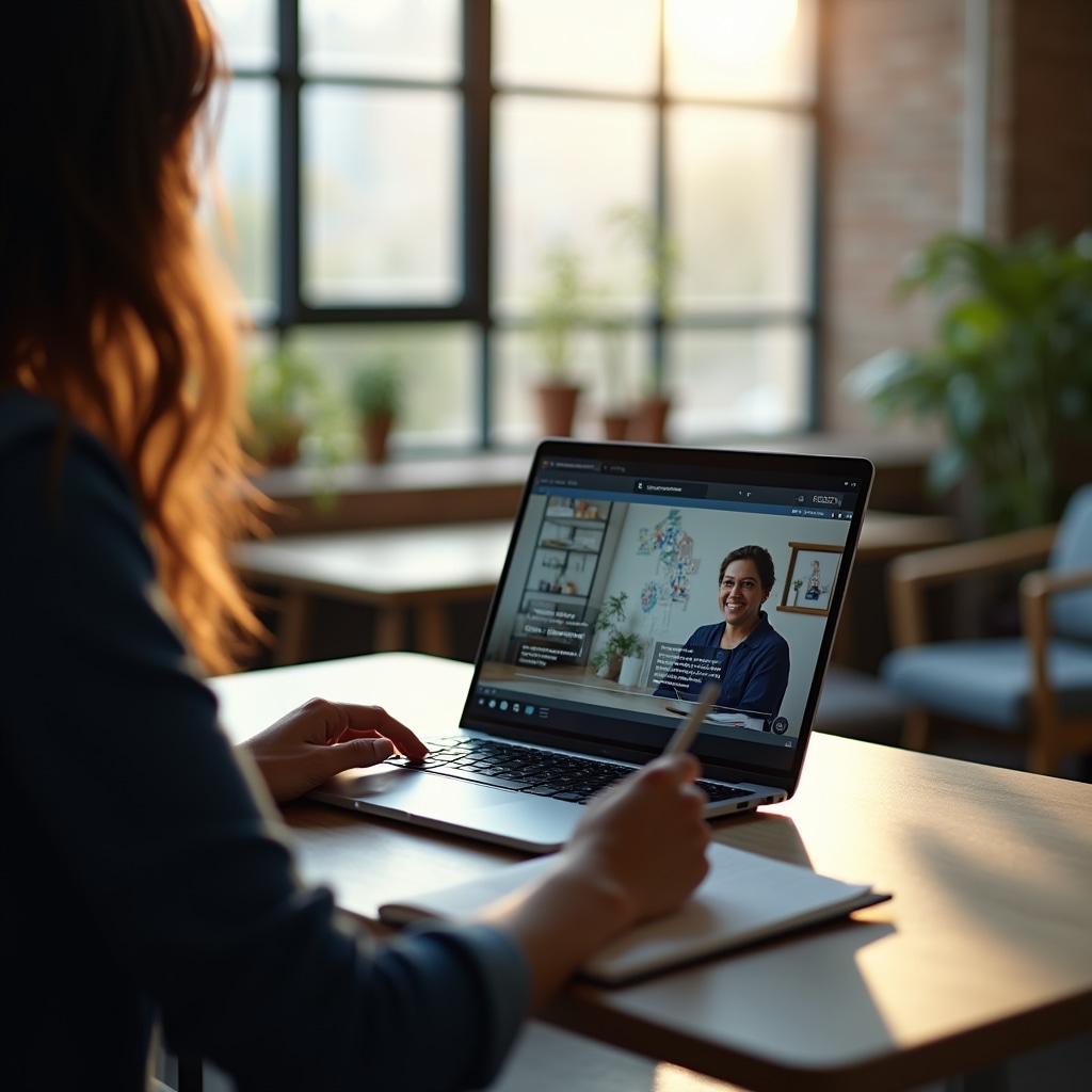 Video learning interface